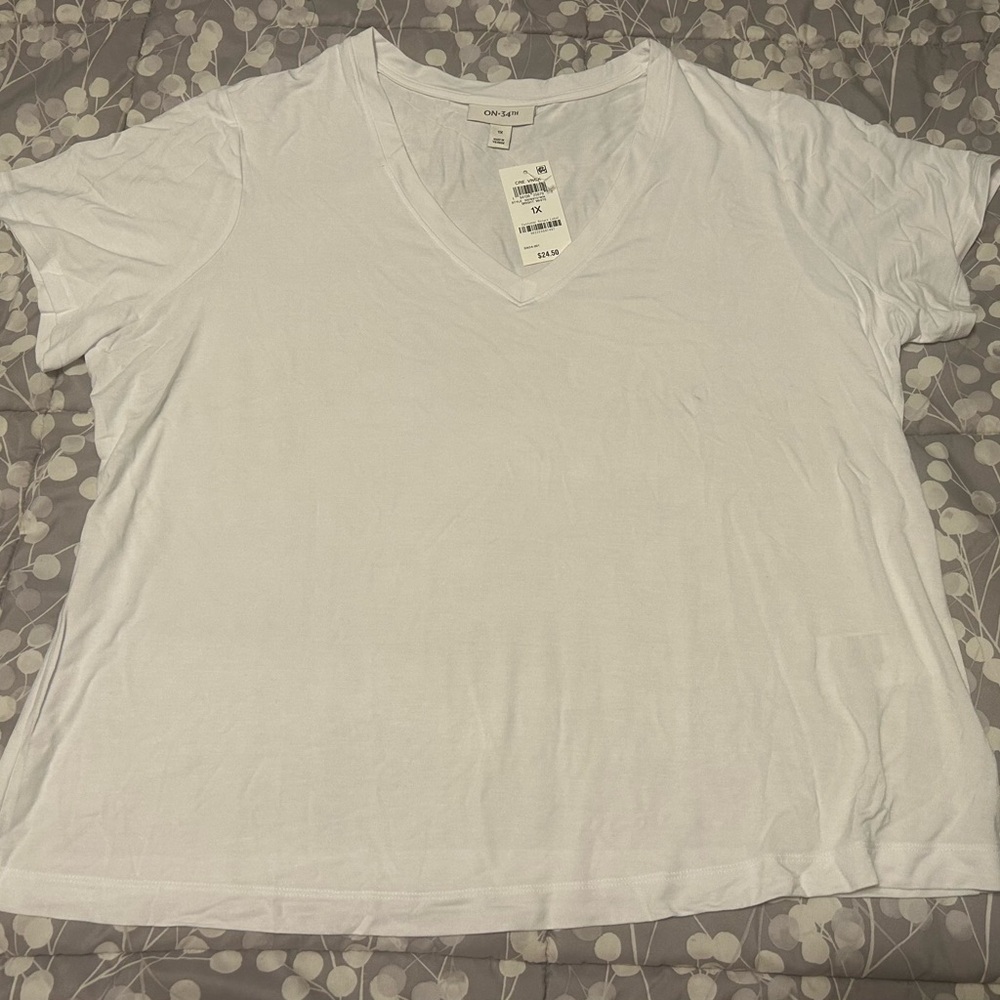 White Relaxed Short Sleeve Tee